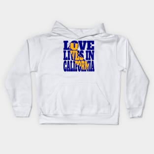 Love Lives in California Kids Hoodie